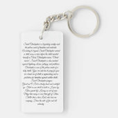 セントクリストファーザ乳児キリスト キーホルダー (裏面)