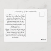 セントクリストファーザ乳児キリスト ポストカード (裏面)