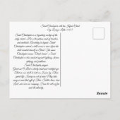 セントクリストファーザ乳児キリスト ポストカード (裏面)