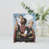 セントクリストファーザ乳児キリスト ポストカード (スタンド正面)