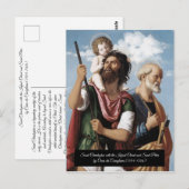 セントクリストファーザ乳児キリスト ポストカード (正面/裏面)