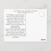 セントクリストファーザ乳児キリスト ポストカード (裏面)