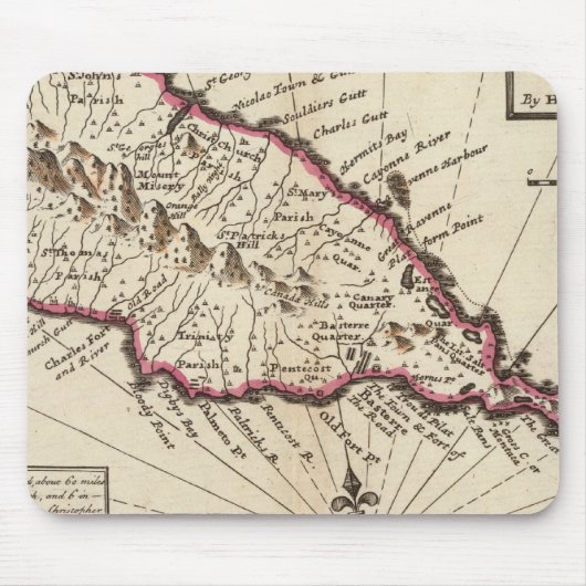 セントクリストファース島 マウスパッド (正面)