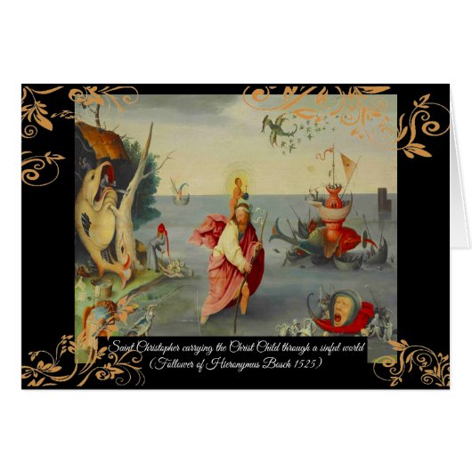 セントクリストファーパトロン聖人の旅人 (正面横)