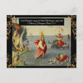 セントクリストファーパトロン聖人の旅人 ポストカード