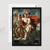 セントクリストファーパトロン聖人の旅人 ポストカード (正面/裏面)