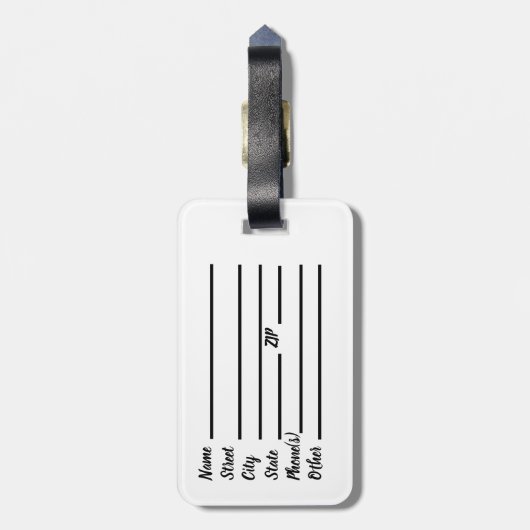 セントクリストファーラゲッジタグ ラゲッジタグ (裏面縦)