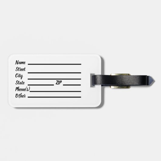 セントクリストファーラゲッジタグ ラゲッジタグ (裏面横)