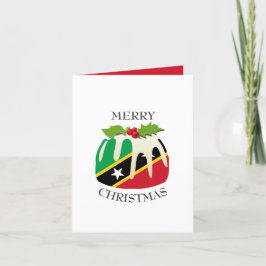 セントクリストファー国旗 |クリスマスプリン |フェスティバル シーズンカード