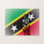 セントクリストファー国旗。 ジグソーパズル (横)