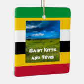 セントクリストファー・キッツの国旗の色 セラミックオーナメント (右)