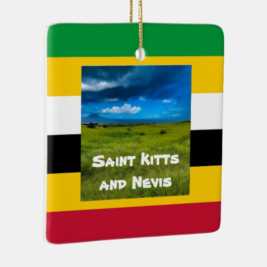 セントクリストファー・キッツの国旗の色 セラミックオーナメント (右)