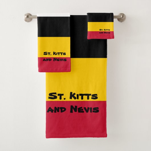 セントクリストファー・キッツの国旗の色 バスタオルセット (インサイチュ)