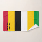 セントクリストファー・キッツの国旗の色 バスタオルセット (ハンドタオル)