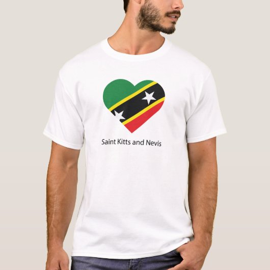 セントクリストファー・ネイビスが大好き Tシャツ (正面)