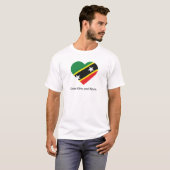 セントクリストファー・ネイビスが大好き Tシャツ (正面フル)