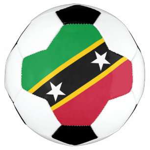 セントクリストファー・ネイビスの国旗 サッカーボール