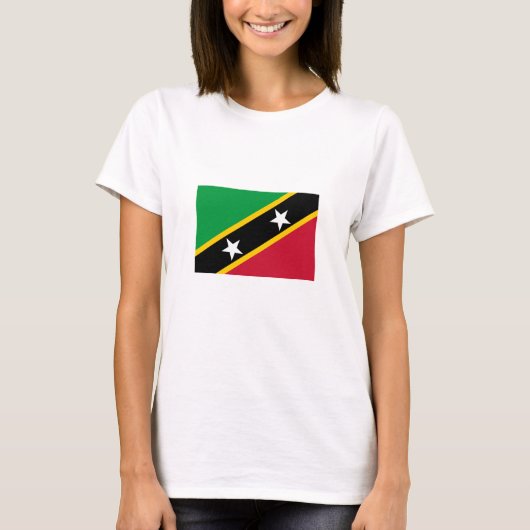 セントクリストファー・ネイビスの国旗 Tシャツ (正面)