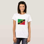 セントクリストファー・ネイビスの国旗 Tシャツ (正面フル)