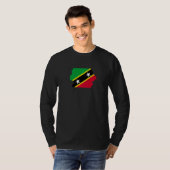 セントクリストファー・ネイビスの旗 Tシャツ (正面フル)