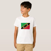 セントクリストファー・ネイビスの旗 Tシャツ (正面フル)
