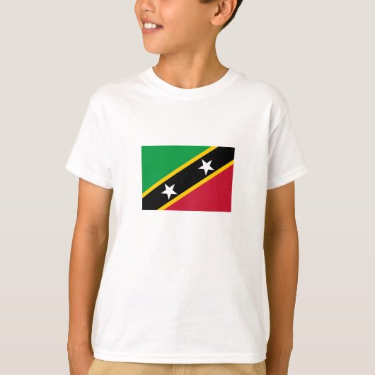 セントクリストファー・ネイビスの旗 Tシャツ (正面)