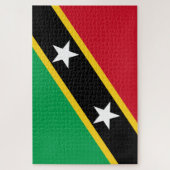 セントクリストファー・ネイビスカリブの国旗 ジグソーパズル (縦)