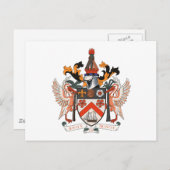 セントクリストファー・ネイビスコート・オブ・アームズ ポストカード (正面/裏面)