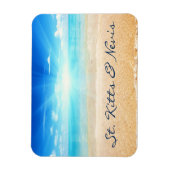 セントクリストファー&ネイビスビーチサンライズ マグネット (縦)