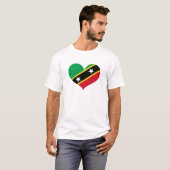 セントクリストファー・ネイビス国旗が好き Tシャツ (正面フル)