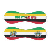 セントクリストファー・ネイビス国旗とコート・オブ・アームズ 野球ボール (パネル)