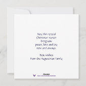 セントクリストファー・ネイビス国旗の三賢者クリスマス シーズンカード (裏面)