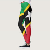 セントクリストファー・ネイビス国旗の独立カリブの レギンス (左)