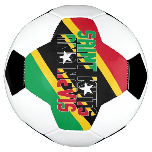 セントクリストファー・ネイビス国旗愛国 サッカーボール (回転)