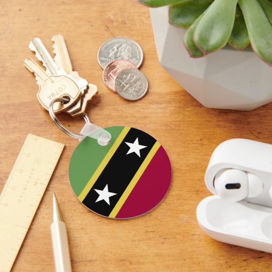 セントクリストファー・ネイビス国旗 キーホルダー (デスク)