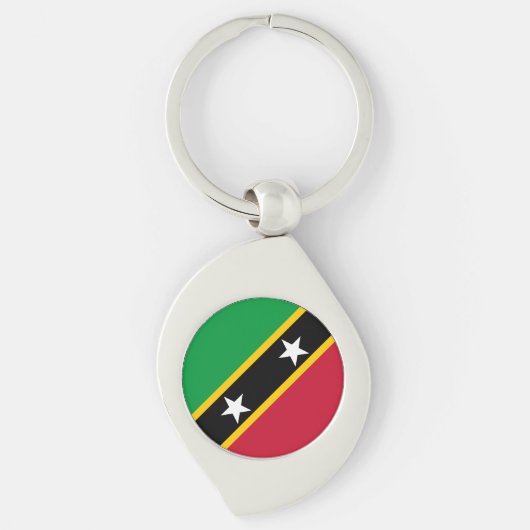セントクリストファー・ネイビス国旗 キーホルダー (正面)
