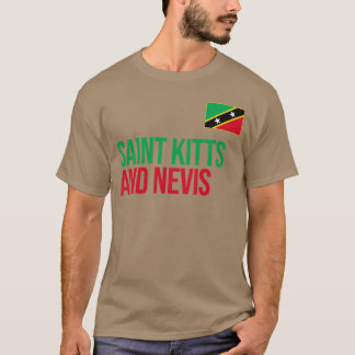 セントクリストファー・ネイビス国旗 スポーツ サッカー アスリック Tシャツ