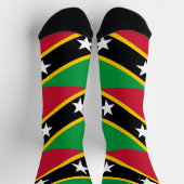 セントクリストファー・ネイビス国旗 ソックス (上部)