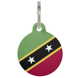 セントクリストファー・ネイビス国旗 ペット ネームタグ