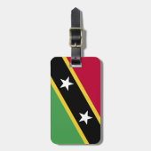 セントクリストファー・ネイビス国旗 ラゲッジタグ (正面縦)