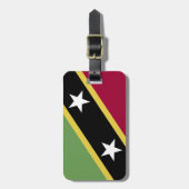 セントクリストファー・ネイビス国旗 ラゲッジタグ (正面縦)