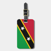 セントクリストファー・ネイビス国旗 ラゲッジタグ (正面縦)
