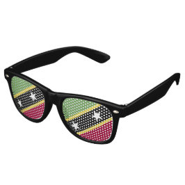 セントクリストファー・ネイビス国旗 レトロサングラス