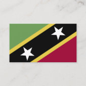 セントクリストファー・ネイビス国旗 名刺 (正面)