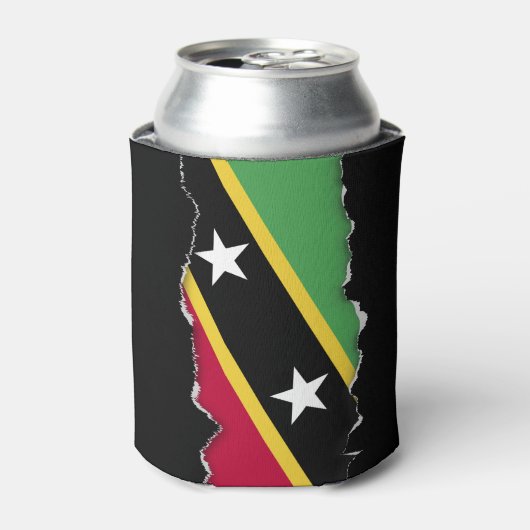 セントクリストファー・ネイビス国旗 缶クーラー (缶正面)