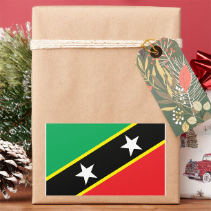 セントクリストファー・ネイビス国旗 長方形シール