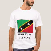 セントクリストファー・ネイビス国旗 Tシャツ (正面)
