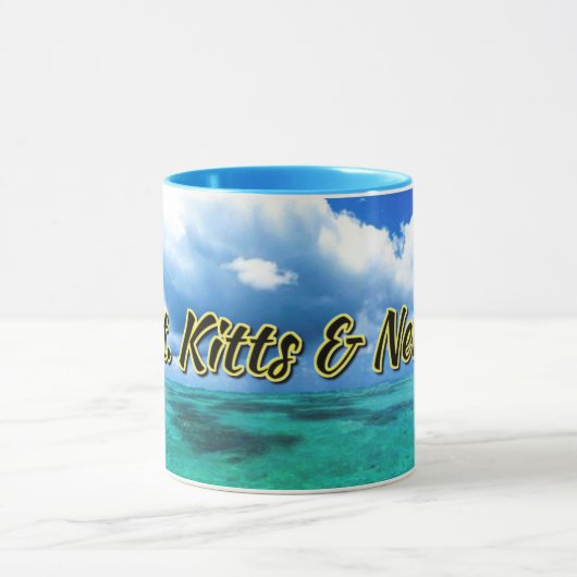 セントクリストファー・ネイビス海の空 マグカップ (中央)