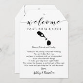 セントクリストファー・ネイビス結婚のウェルカムラベルの日程 (正面/裏面)