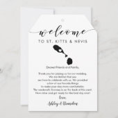 セントクリストファー・ネイビス結婚のウェルカムラベルの日程 (正面)